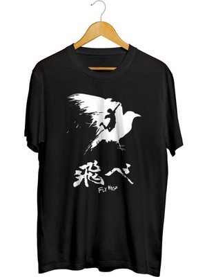 Karikatür Store Haikyuu! - Fly High - White Anime Tişört