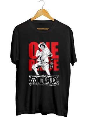 Karikatür Store One Piece Anime Baskılı Unisex Tişört
