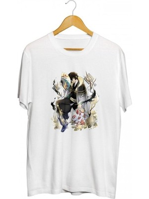Karikatür Store Osamu Dazai Anime Baskılı Unisex Tişört