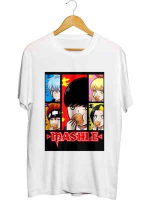 Karikatür Store Mashle Magic And Muscles Baskılı Unisex Tişört
