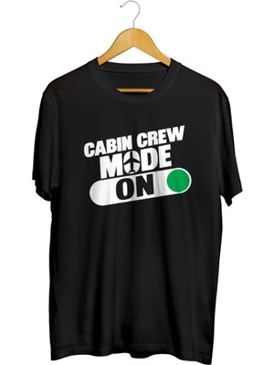 Karikatür Store Kabin Memuru On Baskılı Unisex Tişört