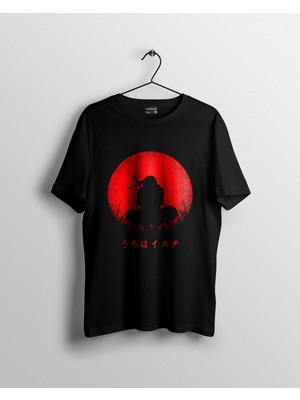 Karikatür Store Itachi Uchiha Baskılı Anime Tişört
