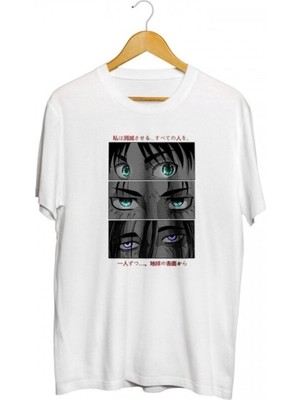 Karikatür Store Eren Yeager Graphic Baskılı T-Shirt