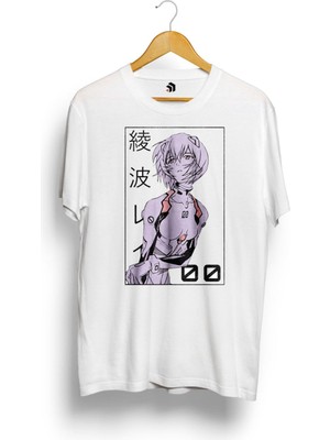 Karikatür Store Rei Ayanami Evangelion Manga V2 Anime Baskılı Tişört