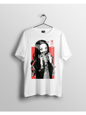 Karikatür Store Nezuko Kamado Kimetsu No Yaiba Demon Slayer Anime Tişört