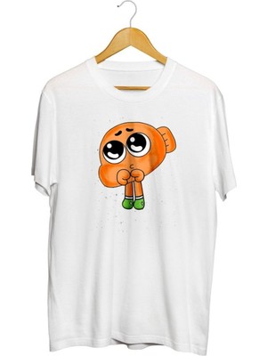 Karikatür Store Darwin Chibi Baskılı Unisex Tişört