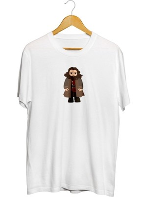 Karikatür Store Harry Potter Albus Dumbledore Alastor Moody Baskılı Unisex Tişört