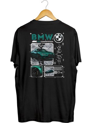 Karikatür Store Bmw M4 Ön ve Arka Baskılı Kaliteli Tişört