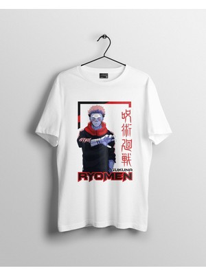 Karikatür Store Jujutsu Kaisen Sukuna Ryomen Manga Anime Tişört