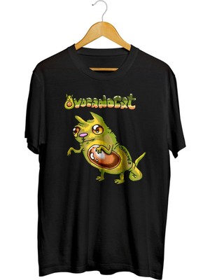 Karikatür Store Avocadocat Baskılı Tişört