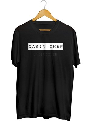 Karikatür Store Kabin Memuru Baskılı Unisex Tişört