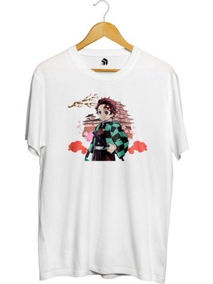 Karikatür Store Demon Slayer Baskılı Unisex Tişört