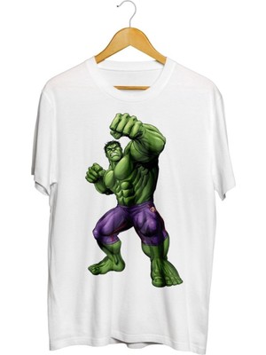 Karikatür Store Marvel Comics The Incredible Hulk Baskılı Unisex Tişört