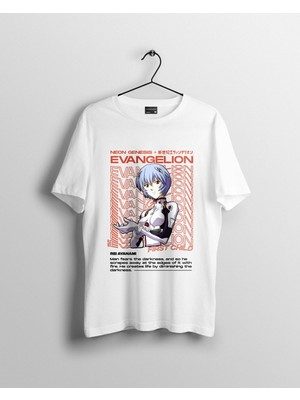 Karikatür Store Rei Ayanami Evangelion Aesthetic Anime Tişört