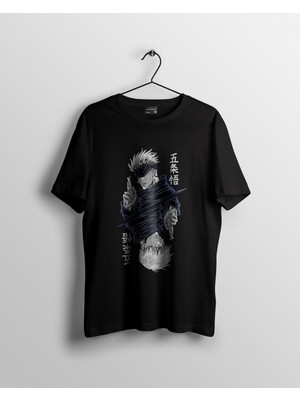Karikatür Store Gojo Satoru Jujutsu Kaisen Baskılı Anime Tişört
