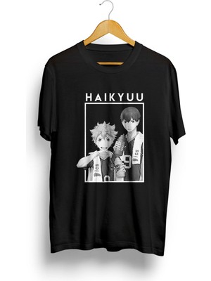 Karikatür Store Hinata And Kageyama Haikyuu Anime Baskılı Tişört