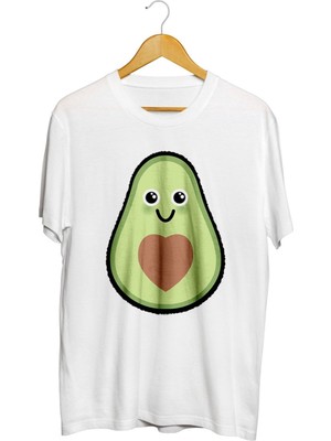 Karikatür Store Avocado Love Baskılı Tişört