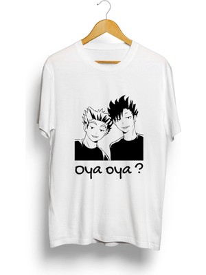 Karikatür Store Oya Oya Oya Haikyuu Anime Baskılı Tişört
