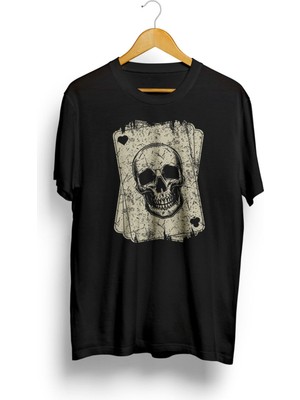 Karikatür Store Poker Card Baskılı Tişört