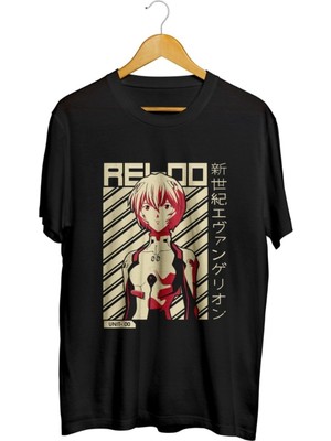 Karikatür Store Rei Ayanami Anime Baskılı Unisex Tişört