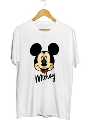 Karikatür Store Mickey Mouse Baskılı Unisex Tişört