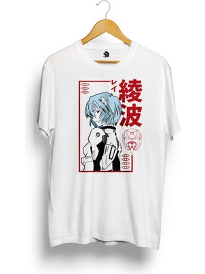 Karikatür Store Rei Ayanami Evangelion Anime Baskılı Tişört