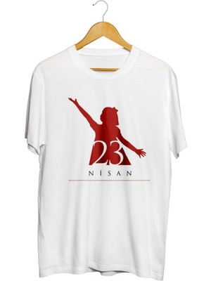 Karikatür Store 23 Nisan Baskılı Unisex Tişört