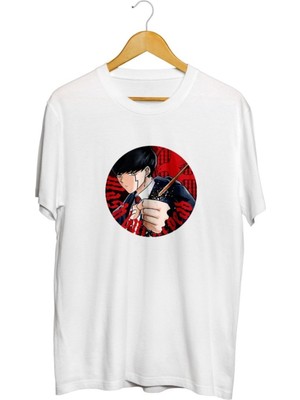 Karikatür Store Mashle Magic And Muscles Anime Baskılı Unisex Tişört