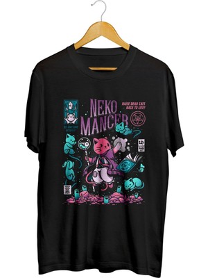 Karikatür Store Neko Mancer Raise Dead Cats Back To Life Anime Tişört