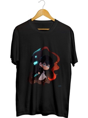 Karikatür Store Solo Leveling Baskılı Unisex Tişört