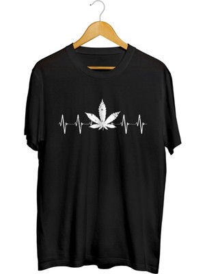 Karikatür Store Vintage Mar Ijuana Baskılı Unisex Tişört