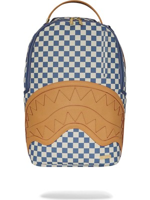 New Shark Yacht Club Dlxsv Backpack, Suya Dayanıklı Suni Deri, Kadife Laptop Gözlü