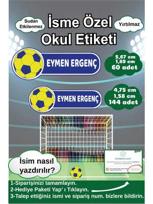 Ayza Tasarım Kalem Defter Kitap Etiketi İsim Etiketi Kişiye Özel Yapışkanlı Erkek Çocuk Okul Etiketi Kırtasiye