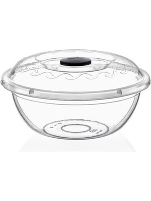 Şeffaf Çok Renkli Kapaklı Hamur Leğeni, 7,5 Litre, Dayanıklı ve Şık Tasarım