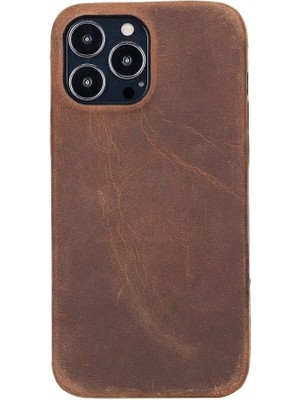 Mulvxurg  URG02 Apple Iphone 13 Pro Max Uyumlu Deri Arka Kapak Rock G2 (Mulvix)