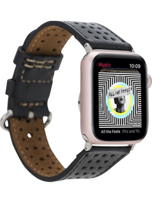 Mulvxurg  URG02 Apple Watch Uyumlu Deri Kordon 38-40-41MM 87019 Rst1 (Mulvix)