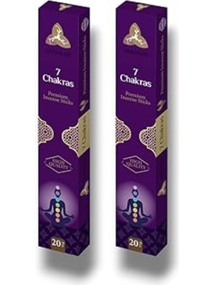 7 Çakra Kokulu Premium Tütsü Çubukları, 2 Kutu, 40 Adet, Çok Al, Az Öde