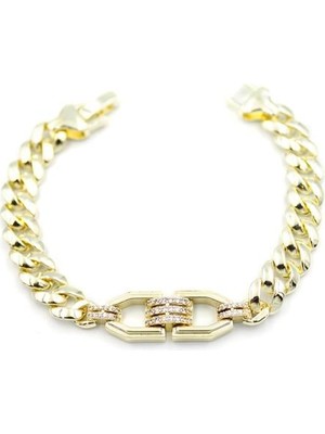 Zirkon Taşlı Bileklik - Altın