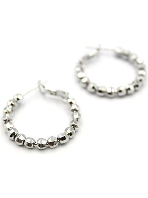 Dorika Halka Küpe-2,5cm - Gümüş