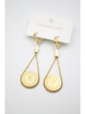 Çeyrek Küpe - Altın