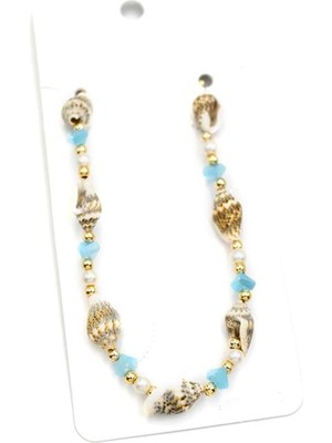 Kapamarka Deniz Kabuğu Halhal - Turkuaz