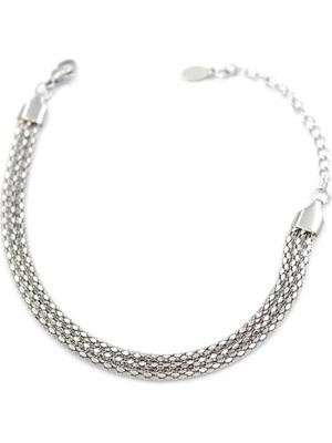 Kapamarka Zincir Bileklik - Gümüş