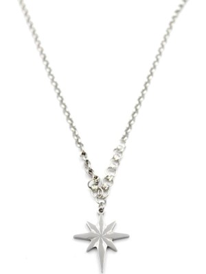 Kapamarka Kuzey Yıldızı Kolye - Gümüş