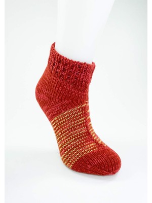 El Örgüsü Kışlık Şık Kadın Yün Patik D13