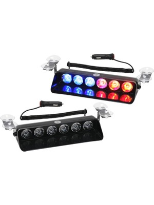Femex S6 LED Mavi - Kırmızı Çakar Modül Mercekli Çakmaklık Girişli