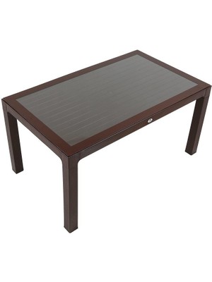 Mandella 90x150 Wood Masa (Camlı) KAHVERENGİ