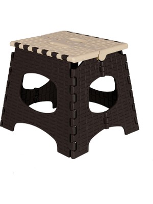 Mandella Katlanır Tabure (Küçük) (2 Adet) Kahverengi