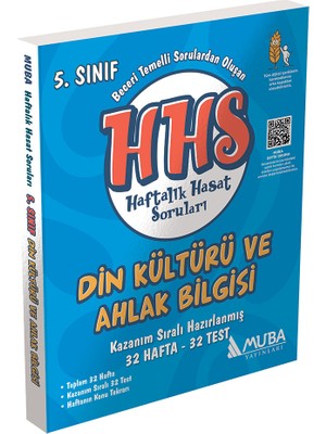 Muba Yayınları 1438 - 5.Sınıf Din Kültürü Haftalık Hasat Soruları (HHS)