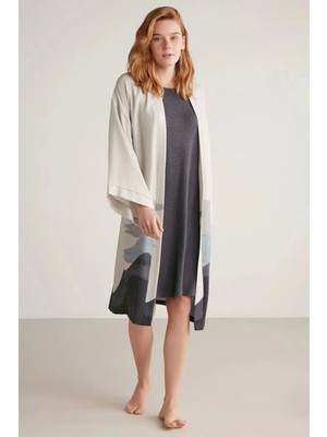 Nautıca W605 Kadın Kısa Gecelik ve Sabahlık Takımı