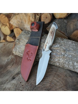 Köse Mehmet Bushcraft 24 cm - Geyik Boynuzu Sap - N690 Çeliği